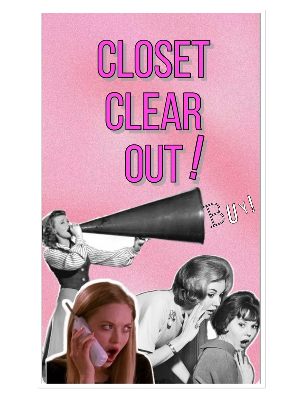 Clearing out my closet!